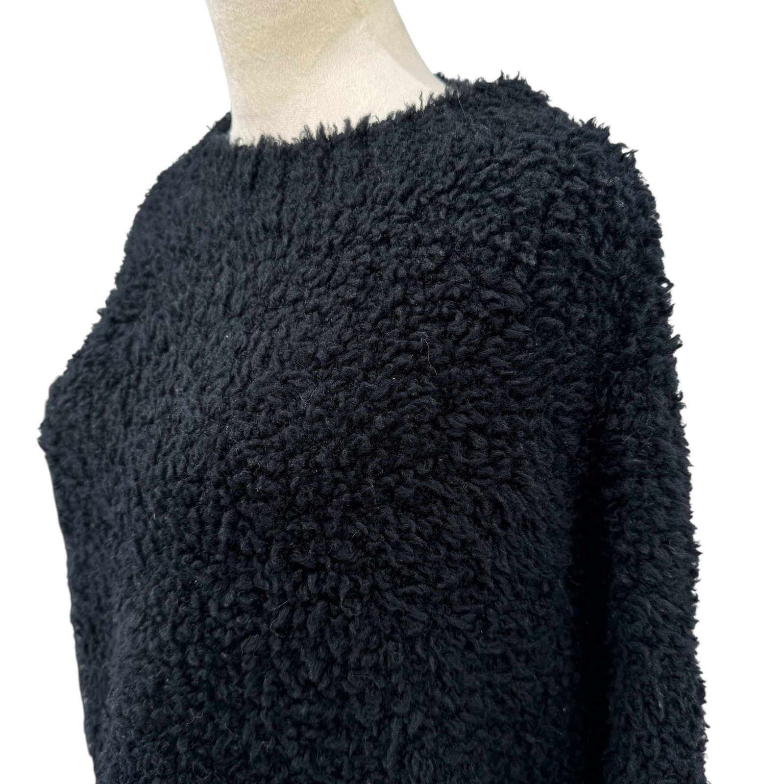 Shoreditch Ski Club Nwt Rocky Cropped Crew Neck Wool Blend Relaxed Fuzzy Sweater — image 6 of 8